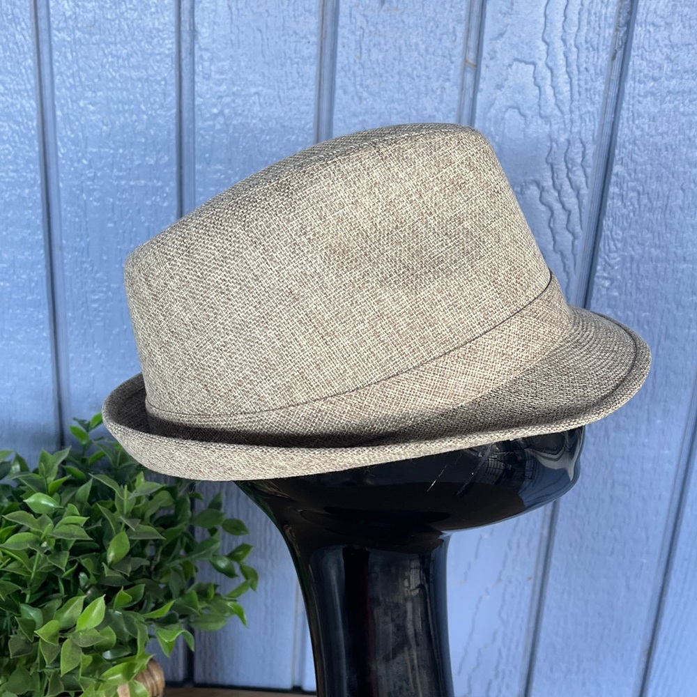 PUGS Stylish Tan Hat with Brown and White Floral Accent - Picture 4 of 11